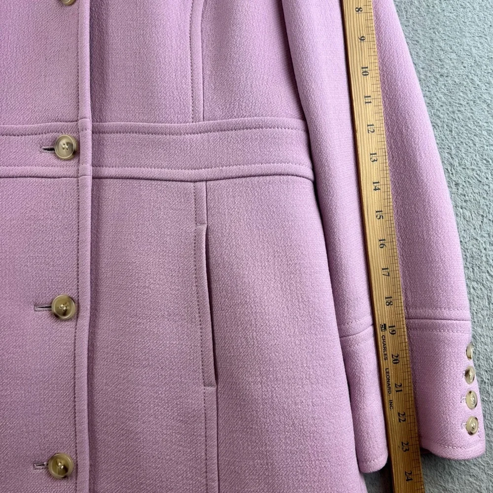 J.Crew Lady Coat Double-Cloth Wool Thinsulate Pink Orchid 12P Petite